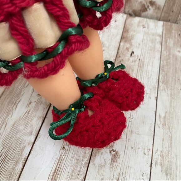 Vintage 16” Rubber Doll with Crochet Clothes - Picture 8 of 13